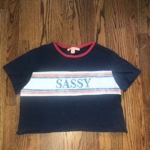 Cropped Sassy T-Shirt